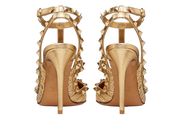 (W) Valentino 'Gold Ankle Strap Stiletto Heels 10cm' 圖 4