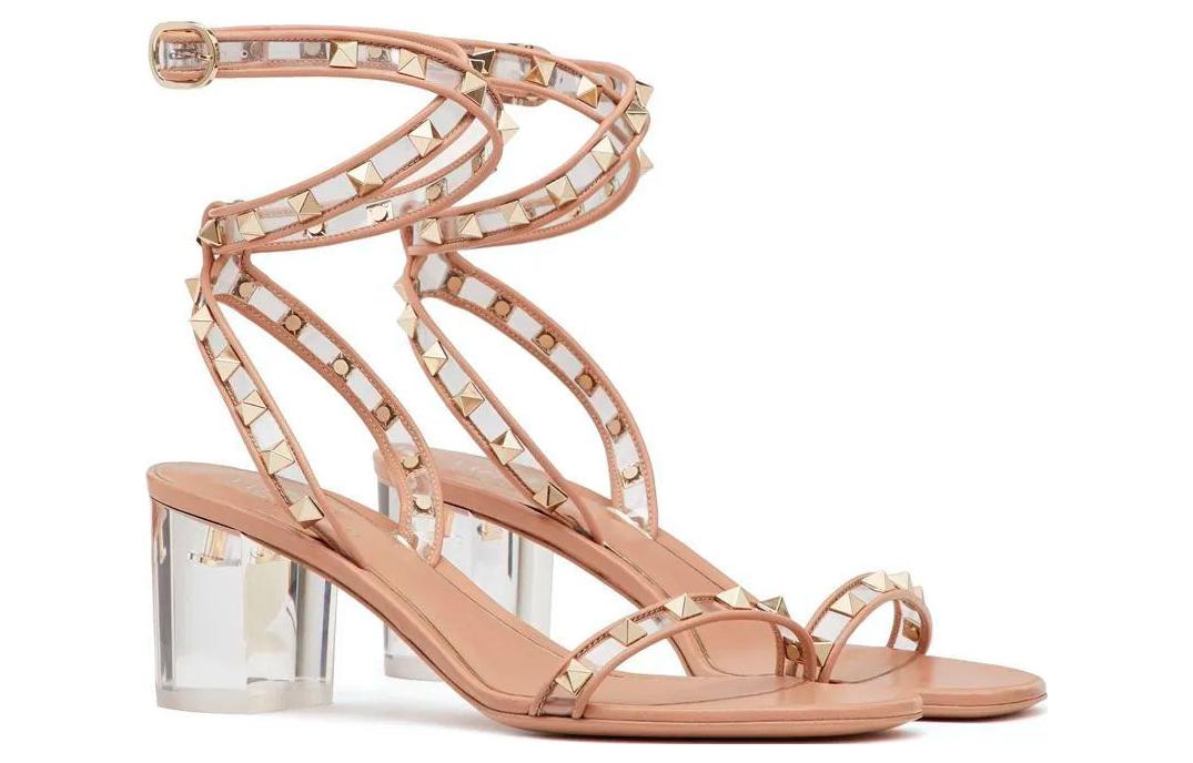 (W) Valentino 'Nude Ankle-Strap Fashion Slide' 圖 2