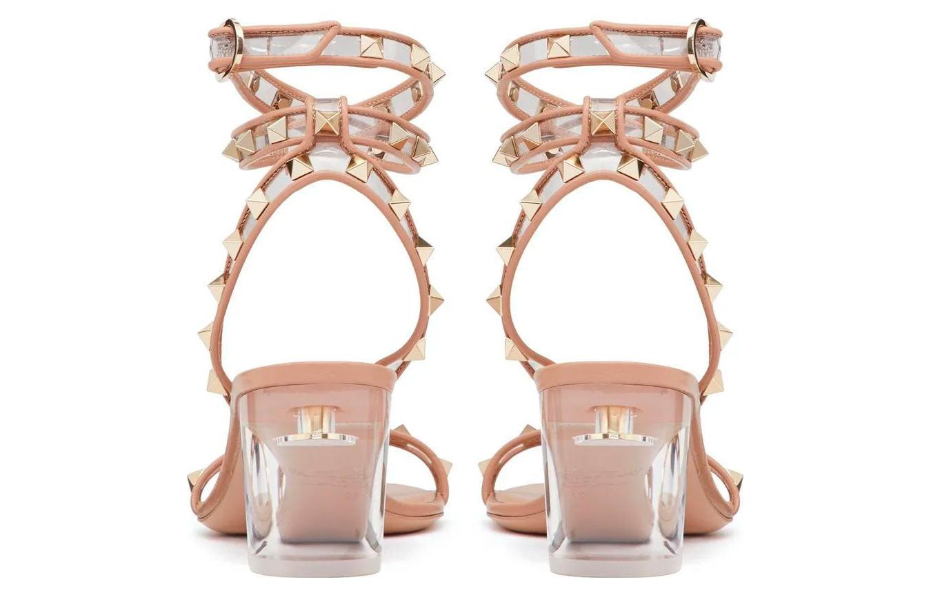 (W) Valentino 'Nude Ankle-Strap Fashion Slide' 圖 4