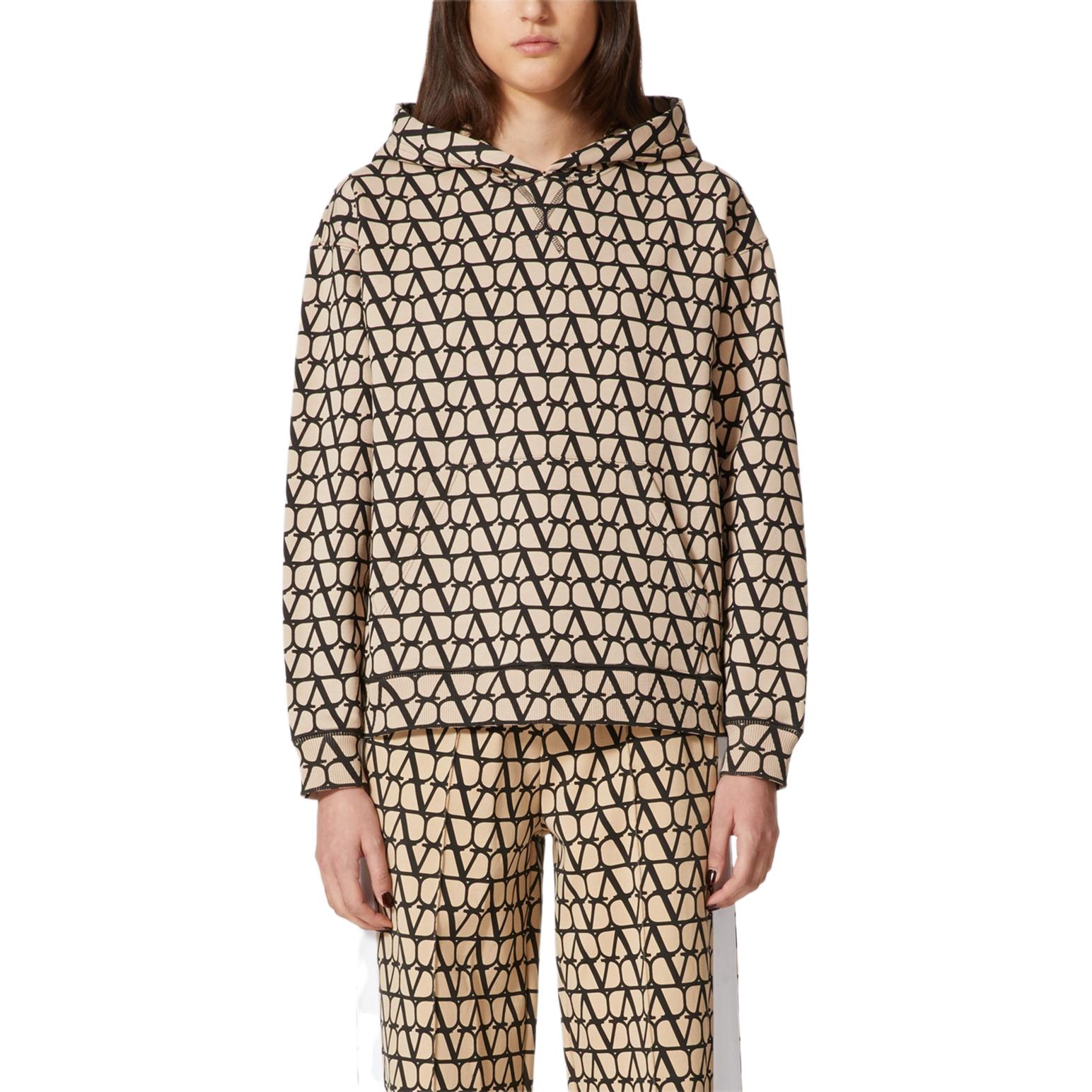 Purchase (W) Valentino Hoodie Oversized Khaki. BMF21X82BSN0