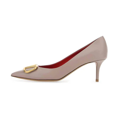 (W) Valentino 'Pink High-Top Casual Leather'
