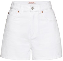 (Women) Valentino Qixi Limited Edition Logo Print Denim Shorts. 1B3DDSV27L6A33 (Women) Valentino Qixi Limited Edition Logo Print Denim Shorts. 1B3DDSV27L6A33