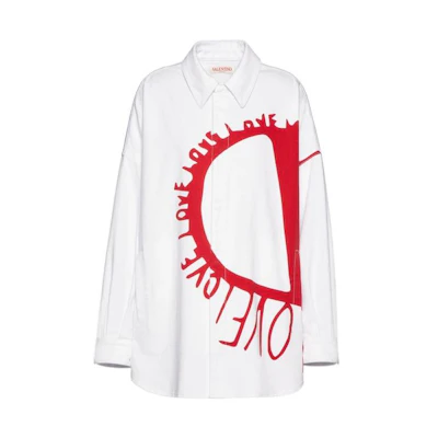 (Women) Valentino Qixi Limited Edition SS25 Logo Print Denim Jacket. 1B3DBSV37L6A33