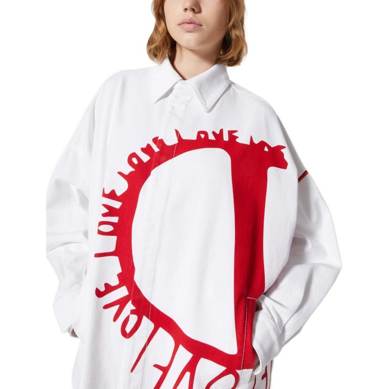 Details for (W) Valentino 七夕限定版 SS25 標誌印花牛仔外套. 1B3DBSV37L6A33