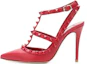 Buy (W) Valentino Sepatu Stiletto Kulit Merah Hak Tinggi Terkenal QW1S0393VB80RO