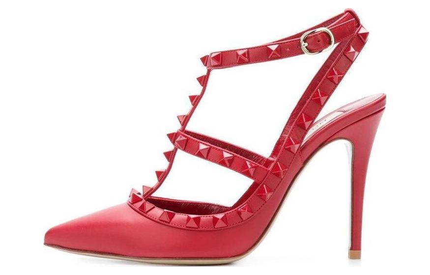 Buy (W) ヴァレンティノ 赤パテント ポインテッドトゥ スティレット QW1S0393VB80RO