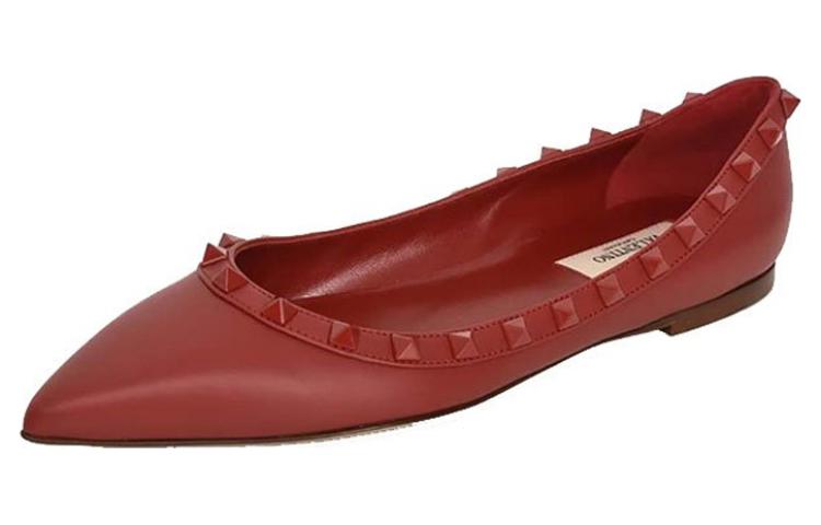 Order (Women) Valentino 'Red Pointed-Toe Slip-On' QW1S0403VB80RO