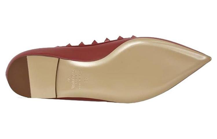 Purchase (Women) Valentino 'Red Pointed-Toe Slip-On' QW1S0403VB80RO