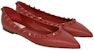 (W) Valentino 'Slip-On Hujung Runcing Merah' QW1S0403VB80RO