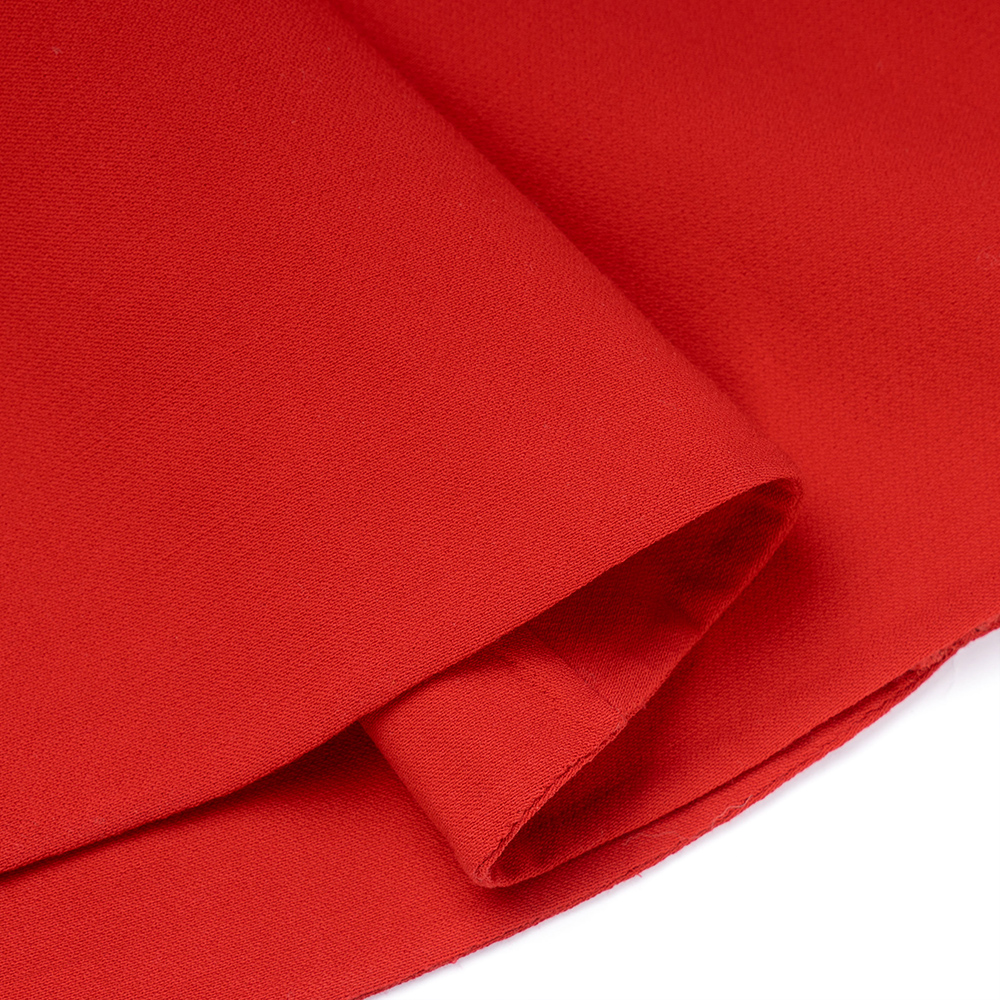 Purchase (W) Valentino Vestido Rojo SS22 Manga Corta con Detalles de Tachuelas. TB3VAQH54EJ157