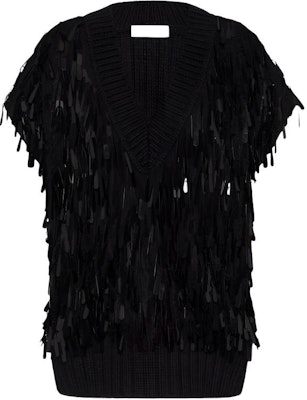 (W) Valentino Chaleco Sin Mangas Escote en V Negro WB0KM02A6S2-0NO Buy (W) Valentino Chaleco Sin Mangas Escote en V Negro WB0KM02A6S2-0NO