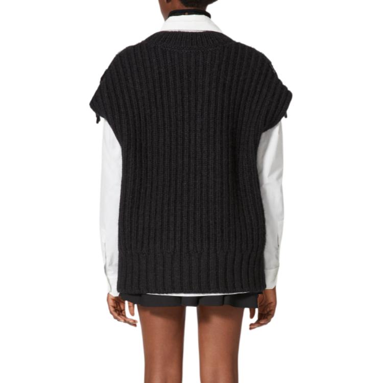 Shop (W) Valentino 無袖V領套頭背心 黑色 WB0KM02A6S2-0NO