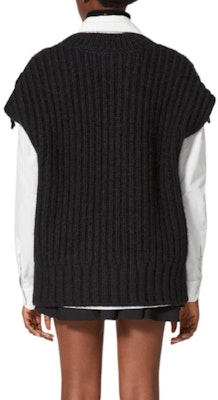 (W) Valentino Chaleco Sin Mangas Escote en V Negro WB0KM02A6S2-0NO Shop (W) Valentino Chaleco Sin Mangas Escote en V Negro WB0KM02A6S2-0NO