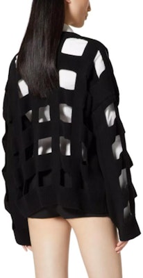 (W) ヴァレンティノ ソリッドカラー ホロウ プルオーバー セーター ブラック 3B0KC49J8910NO Lookbook (W) ヴァレンティノ ソリッドカラー ホロウ プルオーバー セーター ブラック 3B0KC49J8910NO