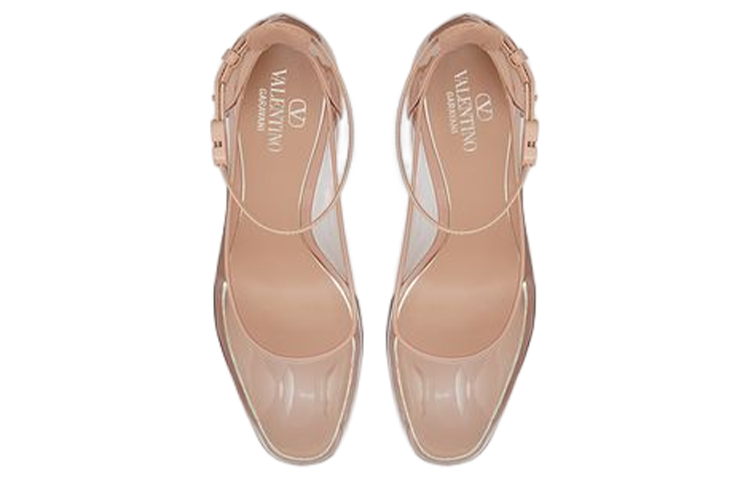 Shop (Women) Valentino 'Tan Buckle High Heels' 2W0S0DQ3LAVV6L