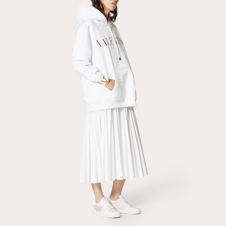 (Women) Valentino Alphabet Pattern Hoodie Women’s White Long Sleeve. WB3MF10S6FUA33 圖 5