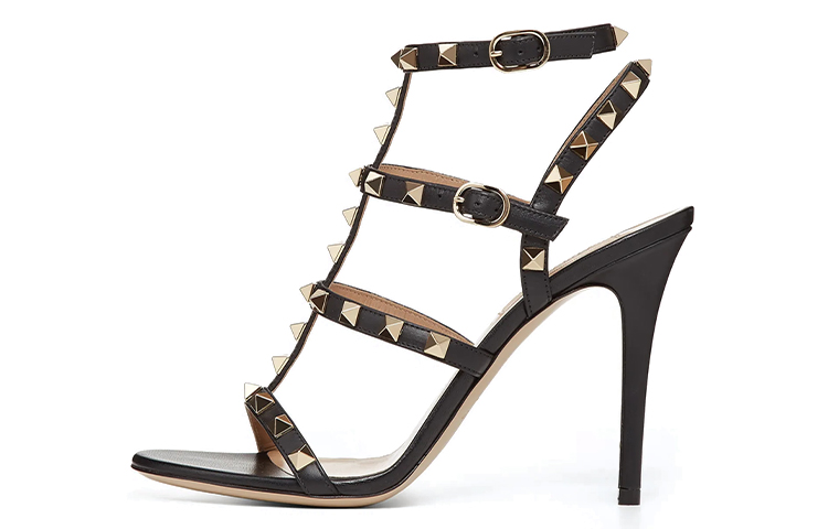 (W) Valentino Ankle Strap High Heel 'Nude'