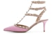 (W) Valentino Ankle Strap Studs 'Pink Kitten Heels' Tumit Kucing Rosa RW2S0375VODBU7