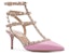 (W) Valentino Ankle Strap Studs 'Pink Kitten Heels' Tumit Kucing Rosa RW2S0375VODBU7