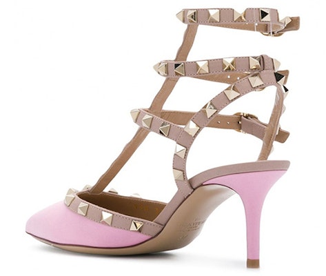 (W) Valentino Ankel Strap Studs 'Kitten Heels Merah Muda' RW2S0375VODBU7 Shop (W) Valentino Ankel Strap Studs 'Kitten Heels Merah Muda' RW2S0375VODBU7
