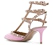 Shop (W) Valentino Ankle Strap Studs 'Pink Kitten Heels' Tumit Kucing Rosa RW2S0375VODBU7