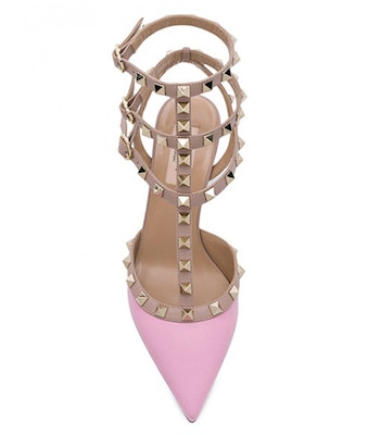 (W) Valentino Ankel Strap Studs 'Kitten Heels Merah Muda' RW2S0375VODBU7 Purchase (W) Valentino Ankel Strap Studs 'Kitten Heels Merah Muda' RW2S0375VODBU7