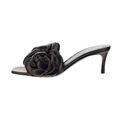(W) Valentino Atelier 'Simple Casual Floral High Heels Black'