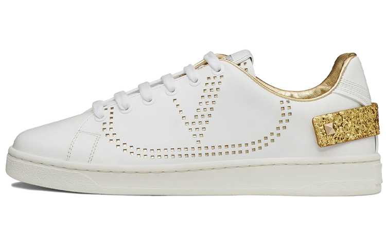 (W) Valentino Backnet 'White Gold'