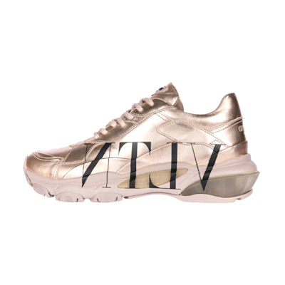 (W) Valentino Bounce 'VLTN Logo - Metallic Blush Pink'