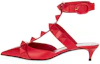 Buy (W) Zapatillas Altas de Cuero con Lazo Valentino 'Rojo'. WW2S0CB3GWIJU5