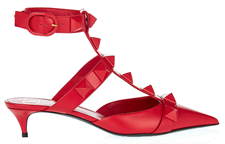 Order (W) Zapatillas Altas de Cuero con Lazo Valentino 'Rojo'. WW2S0CB3GWIJU5