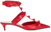 Order (W) Zapatillas Altas de Cuero con Lazo Valentino 'Rojo'. WW2S0CB3GWIJU5