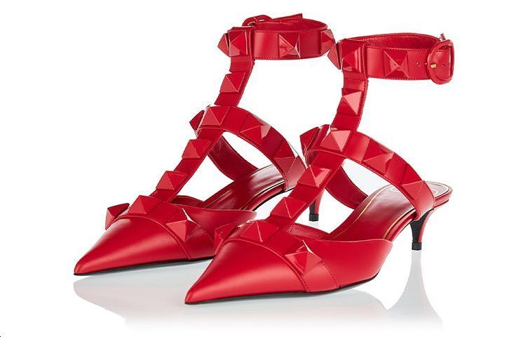 Shop (W) Zapatillas Altas de Cuero con Lazo Valentino 'Rojo'. WW2S0CB3GWIJU5