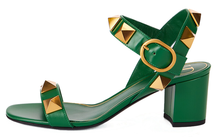 (Women) Valentino Calfskin Buckle Sandals 'Green' XW2S0CR2ZWM0BL