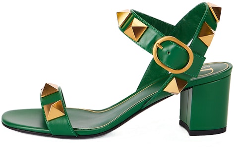 Valentino 華倫天奴 小牛皮扣環涼鞋 女款 綠色 Buy Valentino 華倫天奴 小牛皮扣環涼鞋 女款 綠色