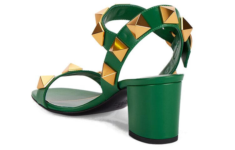 Shop (W) Sandal Gesper Valentino Kulit Sapi 'Hijau' XW2S0CR2ZWM0BL