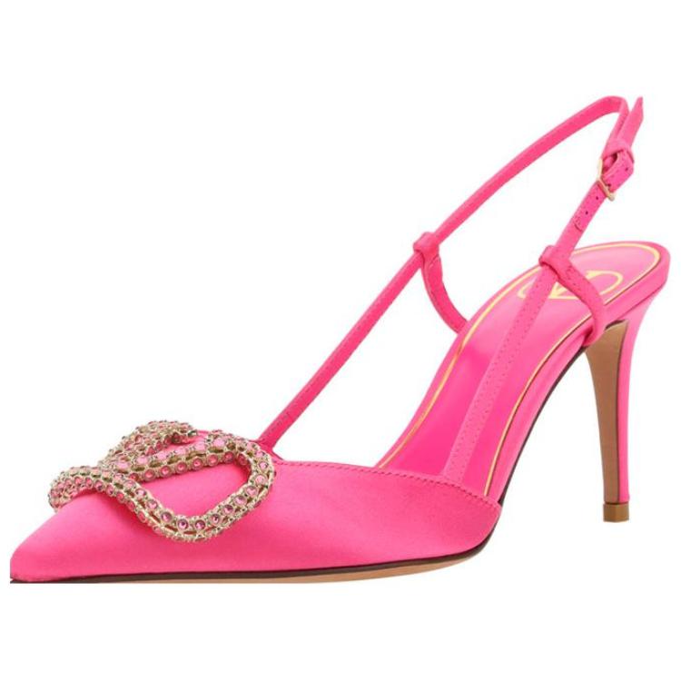 Lookbook (Women) Valentino Calfskin Buckle Stiletto Sandals 'Pink Fashion' 1W0S0R01IDUUWQ