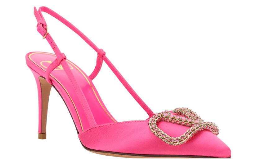 Shop (Women) Valentino Calfskin Buckle Stiletto Sandals 'Pink Fashion' 1W0S0R01IDUUWQ