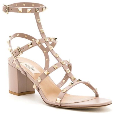(Women) Valentino Calfskin Open-Toe Buckle Block Heel Sandals 'Pink' 1W2S0491VBPP45 Order (Women) Valentino Calfskin Open-Toe Buckle Block Heel Sandals 'Pink' 1W2S0491VBPP45