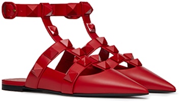 (W) Valentino Zapatillas Planas de Ballet de Piel Tachonadas 'Rojo' WW2S0BY5GWIJU5 Lookbook (W) Valentino Zapatillas Planas de Ballet de Piel Tachonadas 'Rojo' WW2S0BY5GWIJU5