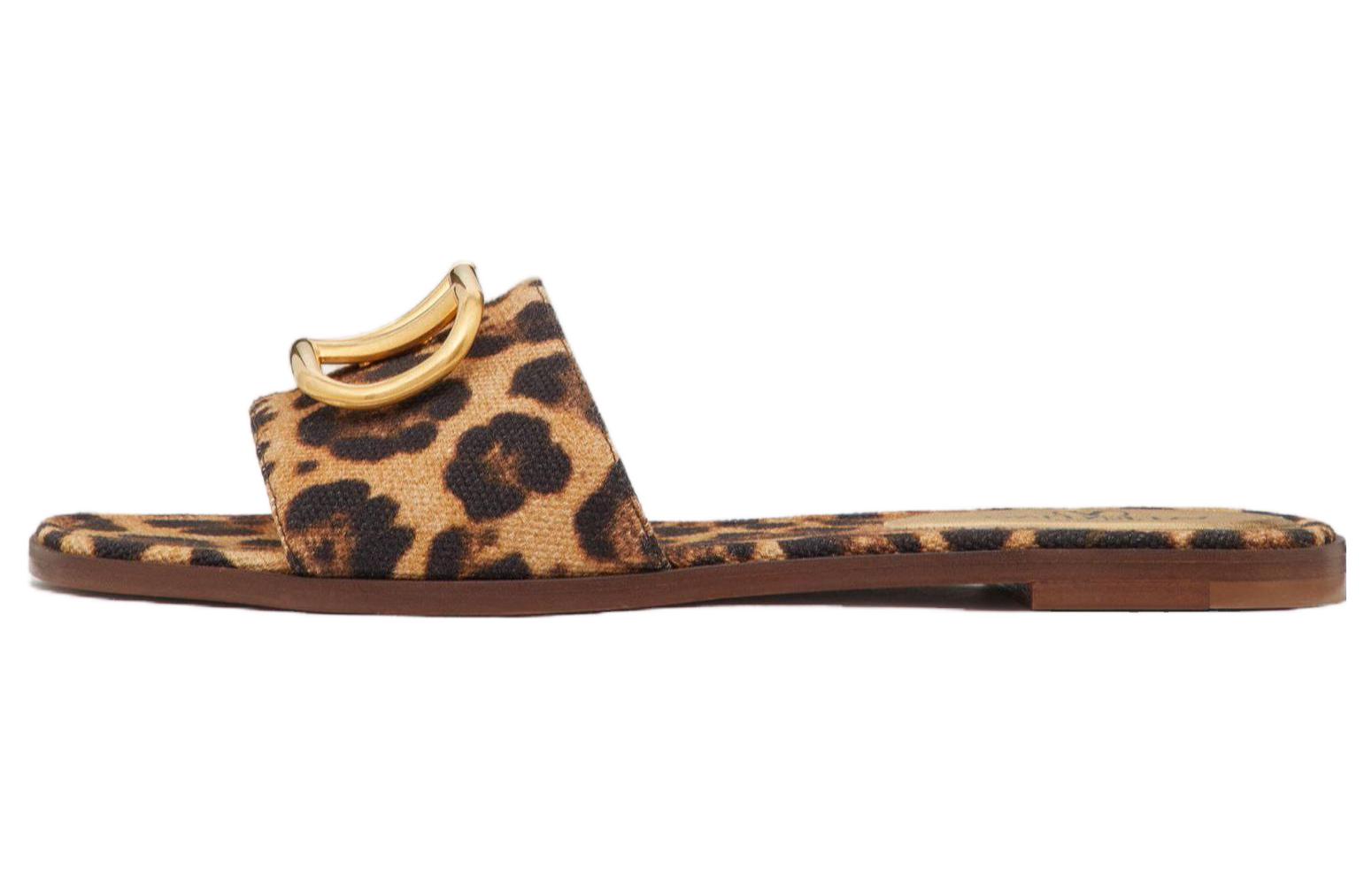 (W) Valentino Canvas Slide 'Tan Print'