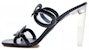 (W) Sandal Valentino Rantaian Hujung Terbuka 'Hitam' 2W2S0GH5LMYES7