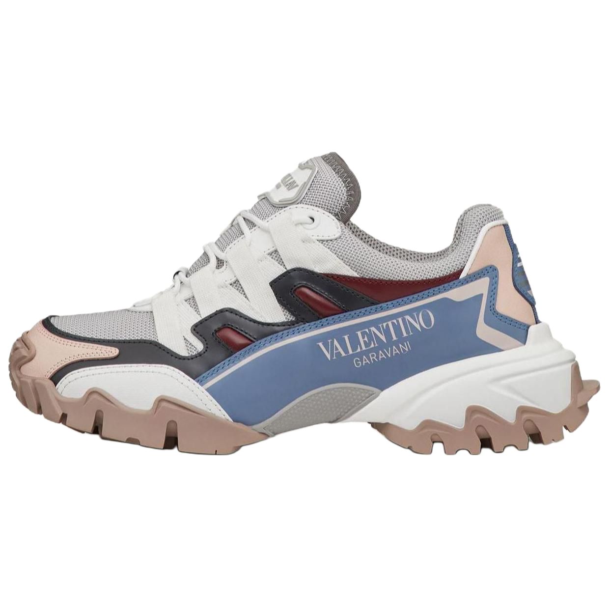 (W) Valentino Climber 'White Blue Patchwork'