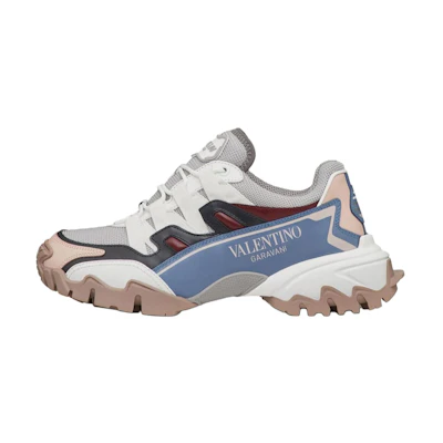 (W) Valentino Climber 'White Blue Patchwork'