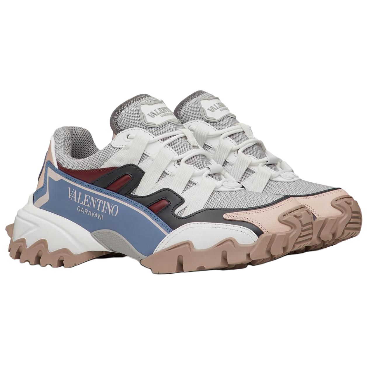 (W) Valentino Climber 'White Blue Patchwork' 圖 3