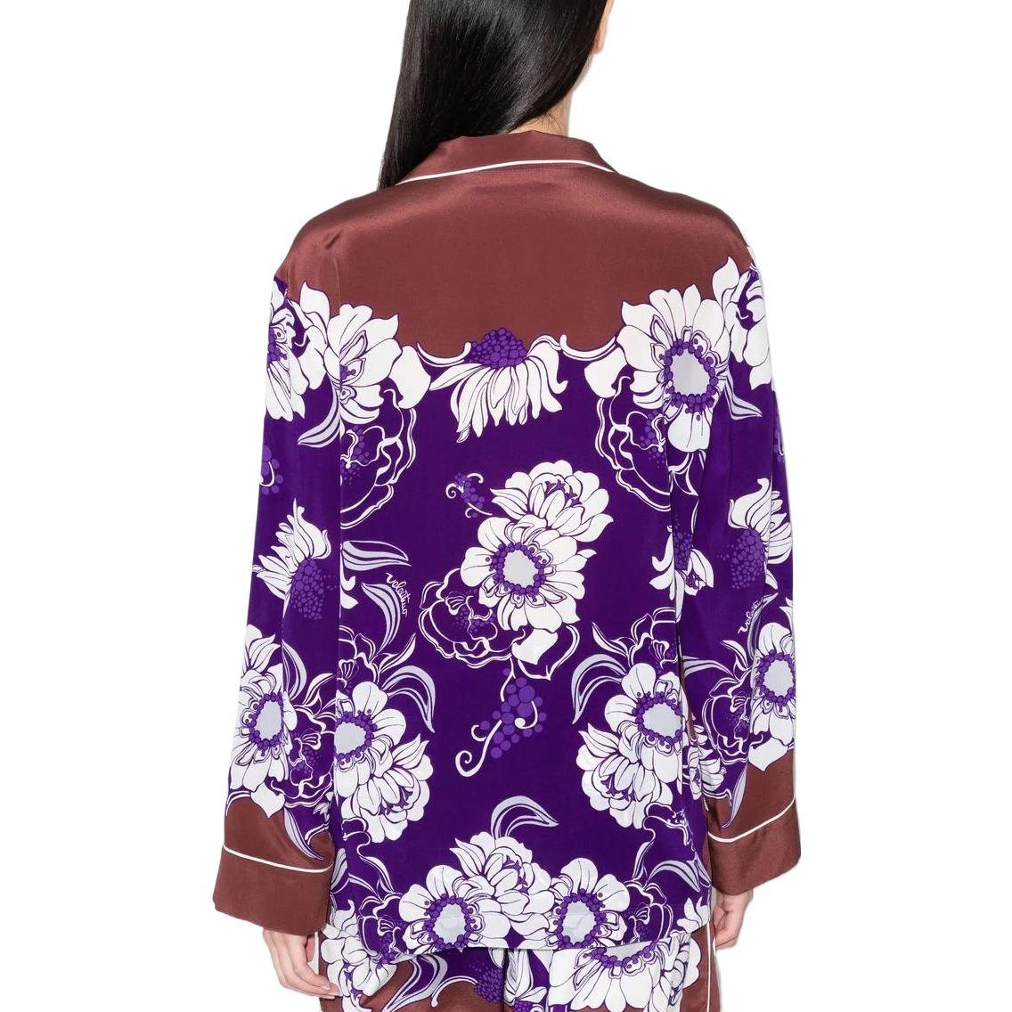 Purchase (W) Valentino Daisyland紫色花卉印花单排扣女士衬衫 BAB3R5776PNJ