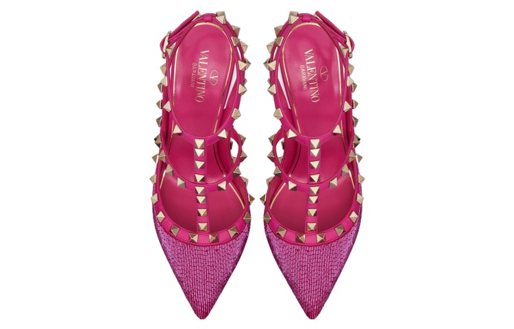 (W) Valentino Espadrilles 'Pink Embroidery Studs' 圖 4