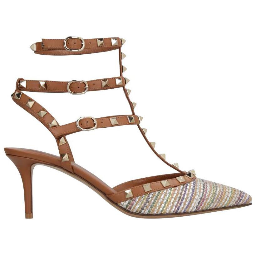 (W) Valentino Fashion Buckle Stiletto 'Brown' 圖 2