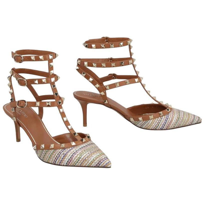 (W) Valentino Fashion Buckle Stiletto 'Brown' 圖 4