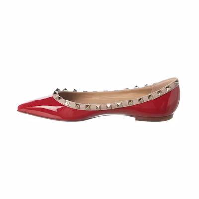 (W) Valentino Fashion Casual 'Red Leather' Sneaker